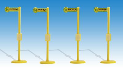 Haltestellentafel POSTBUS, 4 St./Set