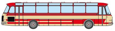 Setra S 14 beige - rot