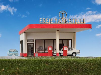 Freie Tankstelle, Bausatz