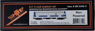 MTH R17 2-car Subway Set