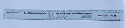 N: Das Maßstabslineal in 1/160