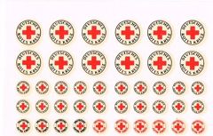 Deutsches Rotes Kreuz Beschriftungen / Embleme ca. 6 x 10 cm