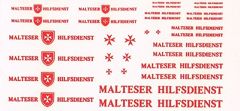 Malteser Hilfsdienst Beschriftungen ca. 6x10 cm