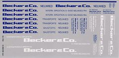 Becker & Co. Transporte Baustoffe ca. 10 x 20 cm H0 1:87