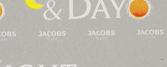 Jacobs Café der entkoffeinierte von Jacobs Night & Day - Busbeschriftung ca. 10 x 20 cmH0 1:87