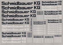 Schmidbauer KG H0 1:87  Schwarz, Weiß, ca. 10 x 12 cm