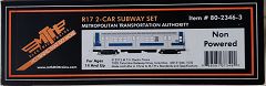 MTH R17 2-car Subway Set