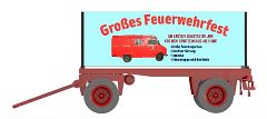 Plakatwagen Feuerwehrfest, Fertigmodell Plakatwagen Feuerwehrfest, Fertigmodell