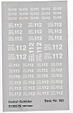 Müller  Decal 1:87 Notruf Feuerwehr Notruf 112 Weiß