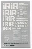 Müller  Decal 1:87InterRent Autovermietung PKW+LKW weiß silber