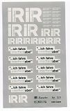 Müller  Decal 1:87 InterRent Autovermietung PKW+LKW weiß silber